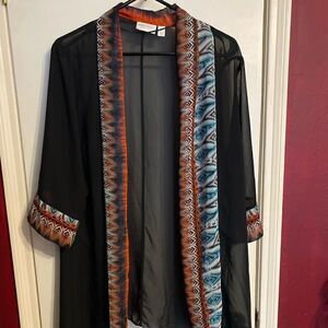 Bisou Bisou Michele Bohbot Women’s XL Sheer Cover Up/Shawl